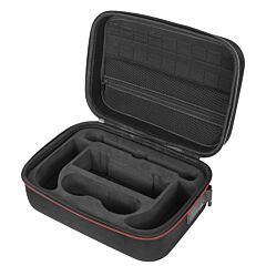 Portable Deluxe Carrying Case For Nintendo Switch Protected Travel Case With Rubberized Handle Shoulder Strap - Black