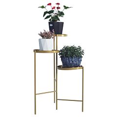 Tri-level Metal Plant Stand Gold - Gold