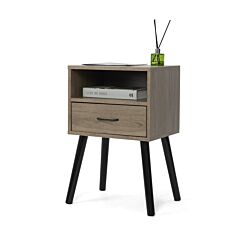 Set Of 2 Nightstand, Bunk Bedside Table, End Table For Living Room, Bedroom And Office Xh - Taupe