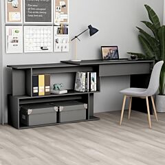 Corner Desk Gray 47.2"x19.7"x29.9" Chipboard - Grey
