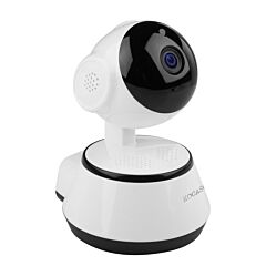 720p Wifi Ip Camera Motion Detection Ir Night Vision Indoor 360 Degree Coverage Security Surveillance App Cloud Available - White