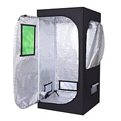 Ly-80*80*160cm Home Use Dismountable Hydroponic Plant Growing Tent With Window Green & Black - Green & Black