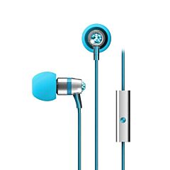Classic Stlylish Turquoise Crystal In-ear Wired Headphones 1 Pcs - Turquoise