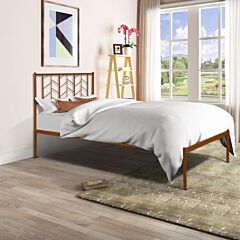 Vintage Look Twin Metal Bed Frame - As Picture