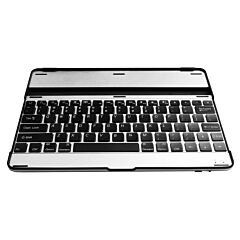 Silver And Black  Aluminum Alloy Wireless Keyboard Tablet Cover - Black & Silver