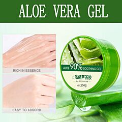 Aloe Vera Gel Moisturizing Lotion Facial Cream Perfectly Plain To India 300ml - Green 124