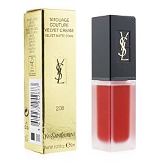 Yves Saint Laurent - Tatouage Couture Velvet Cream Velvet Matte Stain - # 208 Rouge Faction 942677 6ml/0.2oz - As Picture