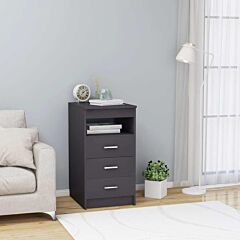 Drawer Cabinet Gray 15.7"x19.7"x29.9" Chipboard - Grey