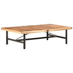Coffee Table 55.9"x35.4"x16.5" Solid Acacia Wood - Brown