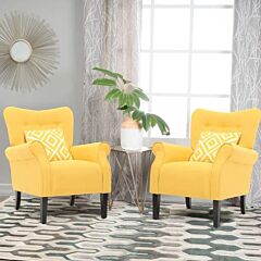31.5'' Wide Tufted Armchair - Yellow