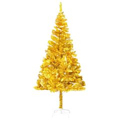 Artificial Christmas Tree With Stand Gold 82.7" Pet - Gold
