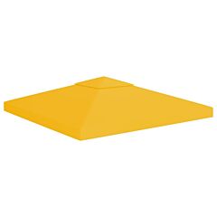 2-tier Gazebo Top Cover 310 G/m2 9.8'x9.8' Yellow - Yellow