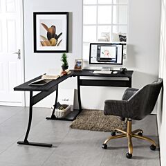 L-shaped Desk Computer Corner Desk - As Picture