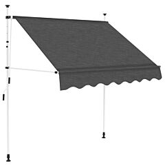 Manual Retractable Awning 78.7" Anthracite - Grey