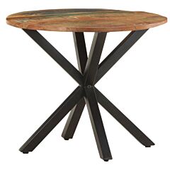 Side Table 26.8"x26.8"x22" Solid Reclaimed Wood - Brown