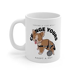 Save A Live Will Change Yours, Adopt A Pet Mug - One Size