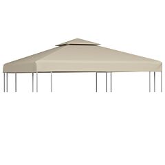 Gazebo Cover Canopy Replacement 310 G / M² Beige 118" X 118" - Beige
