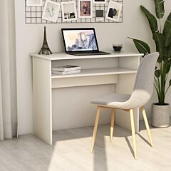 Desk White 35.4"x19.6"x29.1" Chipboard - White
