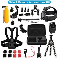 26 In 1 Camera Accessories Kit Fit For Gopro Hero 5/4/3+/3/2/1 Camera - Multi-color