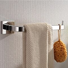Bright Polishing Square Base Towel Hook Bars Silver Towel Rack 304 Stainless Steel Bathroom Accessories Kj51309 - As Pic