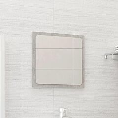 Bathroom Mirror Concrete Gray 15.7"x0.6"x14.6" Chipboard - Grey