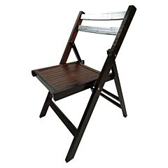 Furniture Slatted Wood Folding Special Event Chair - Cherry, Set Of 4, Folding Chair, Foldable Style - Cherry