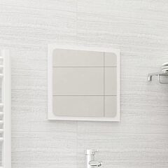 Bathroom Mirror White 15.7"x0.6"x14.6" Chipboard - White