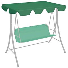 Replacement Canopy For Garden Swing Green 89"x73.2" 270 G/m2 - Green