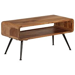 Coffee Table Solid Sheesham Wood 35.4"x15.7"x17.7" - Brown