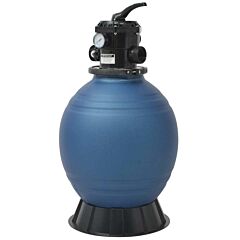 Pool Sand Filter With 6 Position Valve Blue 18 Inch - Blue