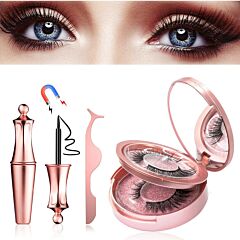 Eyelashes Extension,eyeliner,tweezer - Pink