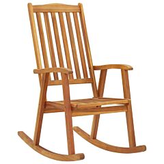 Rocking Chair Solid Acacia Wood - Brown