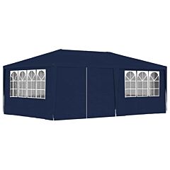 Professional Party Tent With Side Walls 13.1'x19.7' Blue 90 G/m² - Blue