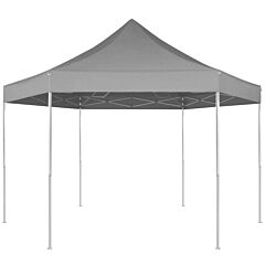 Hexagonal Pop-up Foldable Marquee Gray 11.8'x10.2' - Grey