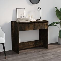 Console Table Smoked Oak 35"x16.1"x30.1" Chipboard - Brown