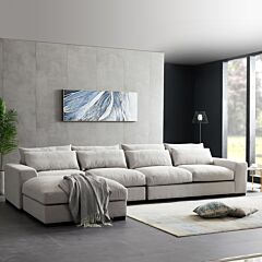 Sofa And Comfortable Sectional Sofa Light Grey - Light Grey