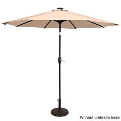 9ft Light Umbrella Waterproof Folding Sunshade Top Color(resin Baseis Not Included) - Top Color