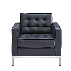Black Leather Sofa Chair(sf604a1) - Black
