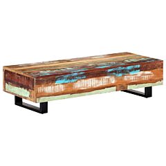 Coffee Table 47.2"x19.7"x11.8" Solid Reclaimed Wood And Steel - Brown