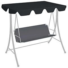 Replacement Canopy For Garden Swing Black 89"x73.2" 270 G/m2 - Black
