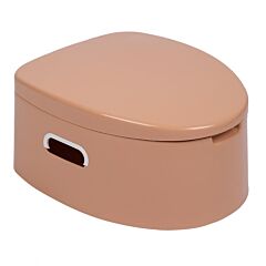 Portable Toilet With Non-slip Mat Brown - Brown