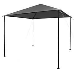 Gazebo 118.1"x118.1" Anthracite Fabric And Steel 180 G/m? - Anthracite