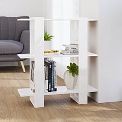 Book Cabinet/room Divider High Gloss White 31.5"x11.8"x34.3" - White