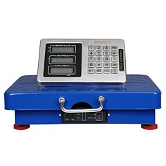 Leadzm 200kg/441lbs Wireless Lcd Display Personal Floor Postal Platform Scale Blue - Blue