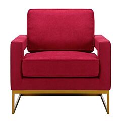 33'' Wide Tufted Armchair - Red