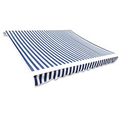 Awning Top Canvas Blue & White 9' 10"x8' 2" (frame Not Included) - Blue