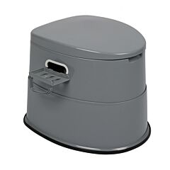 Portable Toilet With Non-slip Mat Grey - Grey