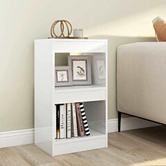 Book Cabinet/room Divider High Gloss White 15.7"x11.8"x28.3" - White