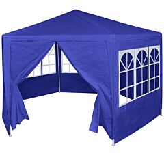 Marquee With 6 Side Walls Blue 6.6'x6.6' - Blue