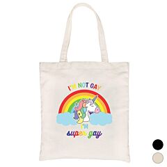 LGBT Gay Unicorn Rainbow Canvas Bag